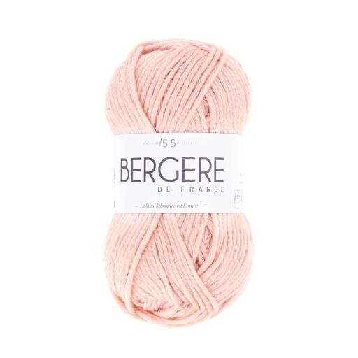 Pelote laine bergere de france ideal rose laine peignée acrylique polyamide  - Un grand marché