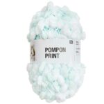 Pompon Menthe/Blanc